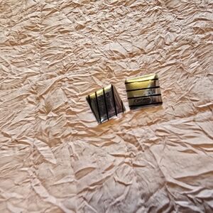 Gold and Silver Geometric Earrings